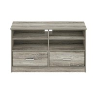 Furinno Jensen Tv Stand With Drawer, French Oak