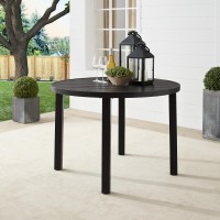 Kaplan 42 Round Outdoor Metal Dining Table Oil Rubbed Bronze