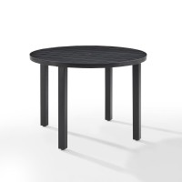 Kaplan 42 Round Outdoor Metal Dining Table Oil Rubbed Bronze