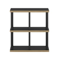 Furinno Turn-N-Tube No Tools 4-Cube Decorative Display Shelf, Americano/Black