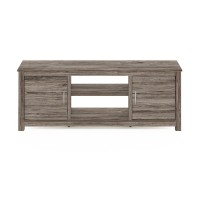 Furinno Classic Tv Stand With Storage For Tv Up To 65 Inch, Rustic Oak
