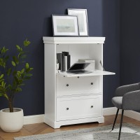 Alena Secretary Desk White