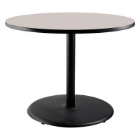 Nps Caf Table, 36 Round, Round Base, 30 Height, Particleboard Core/T-Mold - Grey