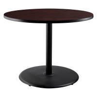 Nps Caf Table, 36 Round, Round Base, 30 Height, Particleboard Core/T-Mold - Brown