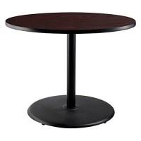 Nps Caf Table, 36 Round, Round Base, 30 Height, Particleboard Core/T-Mold - Brown