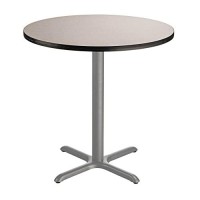 Nps Caf Table, 36 Round, X Base, 36 Height, Particleboard Core/T-Mold