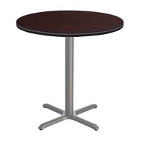 Nps Caf Table, 36 Round, X Base, 42 Height, Particleboard Core/T-Mold