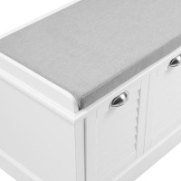 Ellison Storage Bench White/Gray