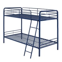 Better Home Products Twin Over Twin Metal Bunk Bed
