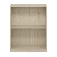Furinno Gruen 2-Tier Open Shelf Bookcase, Metropolitan Pine