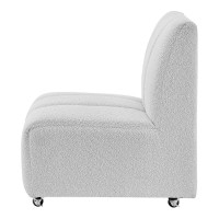 Letticia Fabric Accent Chair W/ Kd Casters