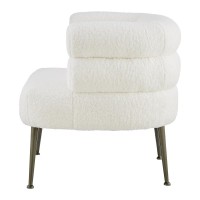 Zerline Faux Shearling Fabric Accent Chair