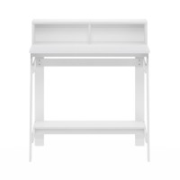 Furinno Simplistic A Frame Computer Desk, White