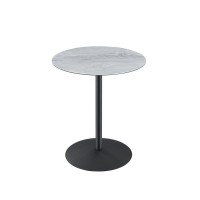 Circa End Table With Gray Marble Textured Top