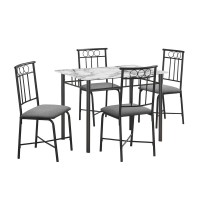 Dining Table Set, 5Pcs Set, Small, 40 Rectangular, Kitchen