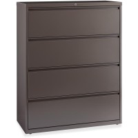 Lorell Fortress Series 42'' Lateral File - 4-Drawer - 42 X 18.6 X 52.5 - 4 X Drawer(S) For File - Letter, Legal, A4 - Lateral - Magnetic Label Holder, Ball Bearing Slide, Ball-Bearing Suspension, A