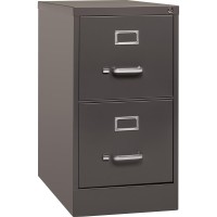 Lorell Fortress Series 26.5'' Letter-Size Vertical Files - 2-Drawer - 15 X 26.5 X 28.4 - 2 X Drawer(S) For File - Letter - Vertical - Label Holder, Drawer Extension, Ball-Bearing Suspension, Heavy