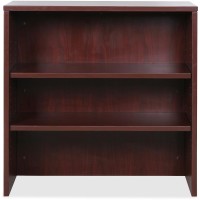 Lorell Essentials Mahogany Laminate Stack-On Bookshelf - 36 X 15 X 36 - 2 X Shelf(Ves) - Stackable - Mahogany, Laminate - Mfc, Polyvinyl Chloride (Pvc) - Assembly Required