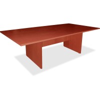 Lorell Essentials Series Cherry Conference Table - Cherry Rectangle, Laminated Top - Panel Leg Base - 2 Legs - 70.88 Table Top Width X 35.38 Table Top Depth X 1.25 Table Top Thickness - 29.50 Heig