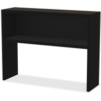 Lorell Modular Desk Series Black Stack-On Hutch - 48 - Material: Steel - Finish: Black