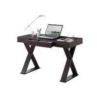 Trendy Writing Desk With Drawer. Color: Espresso
