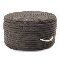 Simply Home Solid Pouf Gray 20X20X11