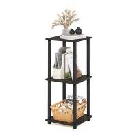 Furinno 12127EX/BK Simplistic End Table, Set of Two, Espresso/Black