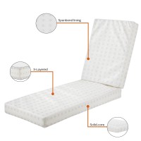 Classic Accessories 80 x 26 x 3 Inch Patio Chaise Lounge Cushion Foam