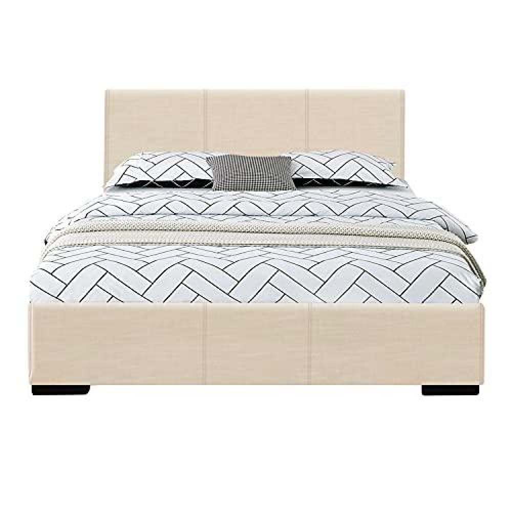 Camden Isle Abbey Platform Bed, Beige, Twin