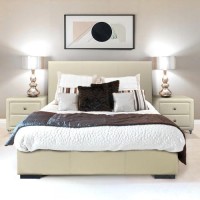 Camden Isle Abbey Platform Bed, Beige, Twin