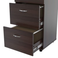 Homeroots Office 4 Drawer File Cabinet - Melamine/Engineered Wood
