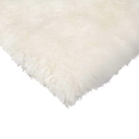 Homeroots Decor 17 X 17 2 Piece Natural Sheepskin Chair Seat Cover