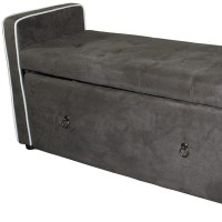 Homeroots Olive Green Wood, Polyurethane Foam: 97%, Polyester Fabric: 3% Olive Gray Suede Shoe Storage Bench With Drawer