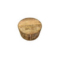 Homeroots 34 Rustic Natural Wooden Stump Coffee Table
