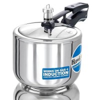 Hawkins 3 Litre Pressure Cooker, Stainless Steel Inner Lid Cooker, Tall Design Cooker, Induction Cooker, Silver (HSS3T)