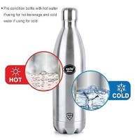 Cello Swift Thermosteel Water Bottle 1000ml, Silver | 24 Hours Hot & Cold | Rust & Leak Proof | Ideal for Office, Gym, Home, Kitchen, Hiking, Trekking, Travel Bottle