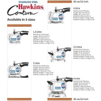 Hawkins Stainless Steel Contura 3 Litre Inner Lid Pressure Cooker Induction Compatible