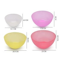 Jaypee Plus Mixing Bowl Set of 4 |Mixing Bowls for Kitchen |Mixing Bowl for Cake Batter |Snack Bowls Set of 4 | Multipurpose Bowl |Mixing Bowl Plastic Big Size, Multicolour