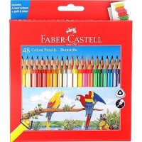 Faber-Castell 48 Triangular Colour Pencils|Multicolor