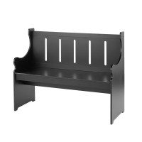 Pew Style Benches - Black