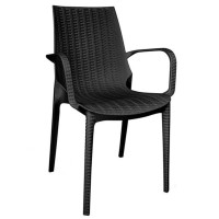 Leisuremod Kent Dining Chair, Black