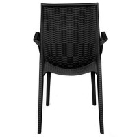 Leisuremod Kent Dining Chair, Black