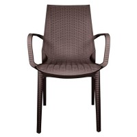 Leisuremod Kent Dining Chair, Brown