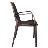 Leisuremod Kent Dining Chair, Brown