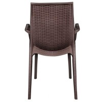 Leisuremod Kent Dining Chair, Brown