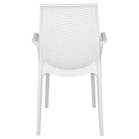 Leisuremod Kent Dining Chair, White