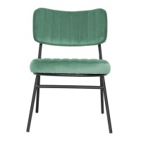Leisuremod Marilane Velvet Accent Chairs For Living Room Bedroom Comfy Vanity Chair With Metal Frame Set Of 2 (Turquoise)