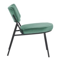 Leisuremod Marilane Velvet Accent Chairs For Living Room Bedroom Comfy Vanity Chair With Metal Frame Set Of 2 (Turquoise)