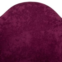 Leisuremod Willow Velvet Eiffel Chrome Base Accent Chair Living Room Armchair Modern Side Chair Set Of 2 (Purple)
