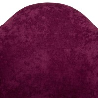 Leisuremod Willow Velvet Eiffel Chrome Base Accent Chair Living Room Armchair Modern Side Chair (Purple)